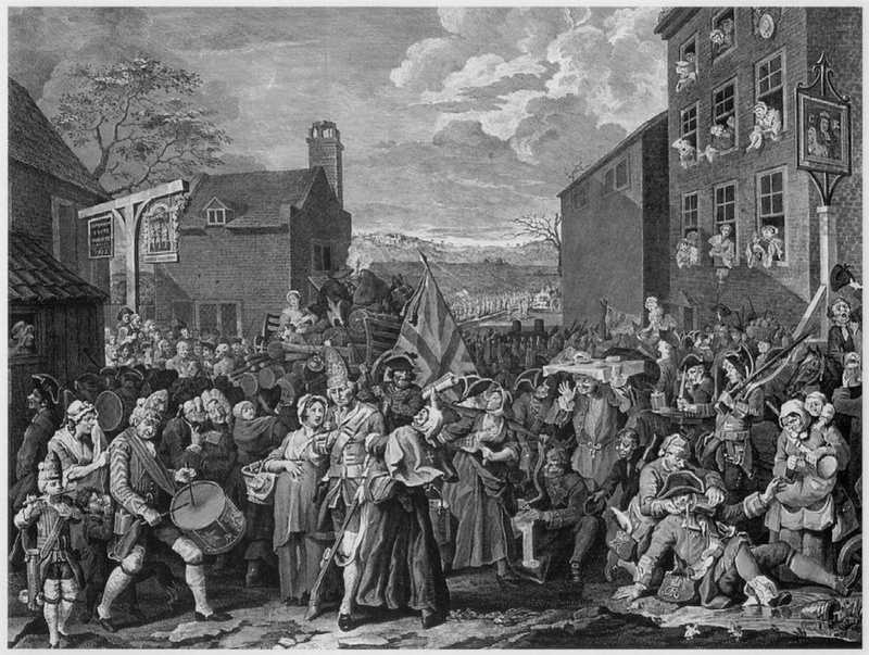 March of the Guards in Finchley William Hogarth. 1750