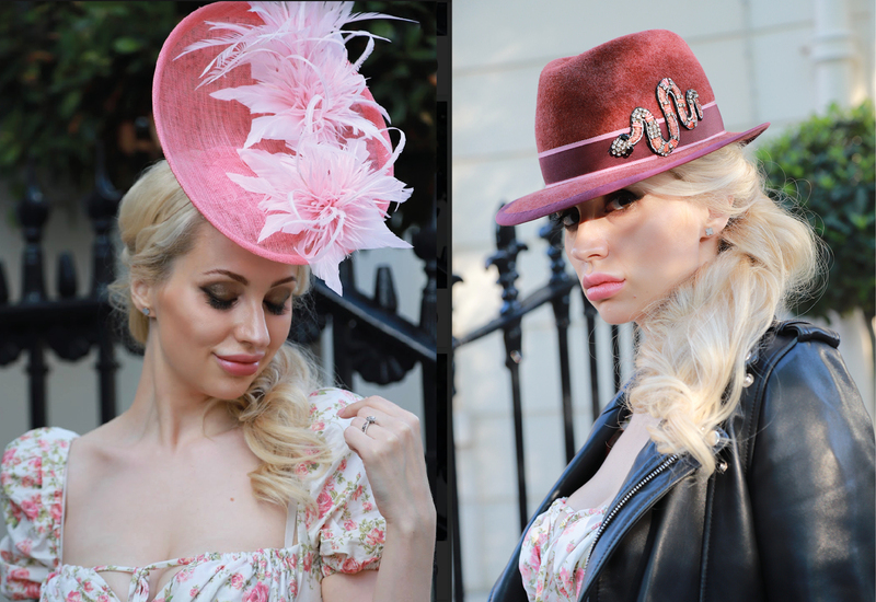 A fascinator (left) and a trilby. Photo: Anastasia Lebedeva 