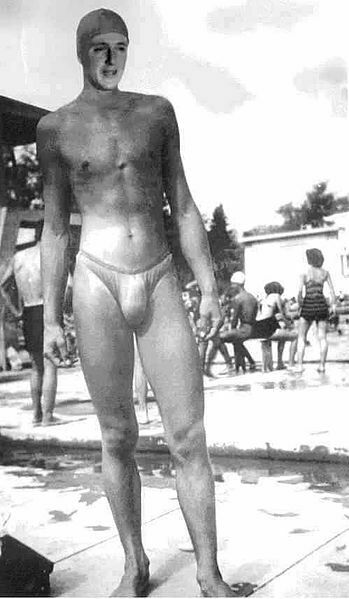 Nikita Lobanov-Rostovsky, Bulgarian swimming champion, 1951. Photo provided by the man himself