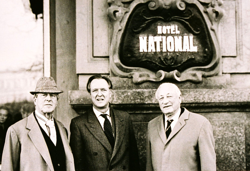 Teddy Dow, Nikita and Sir Philpp Oppenheimer, Moscow, 1988